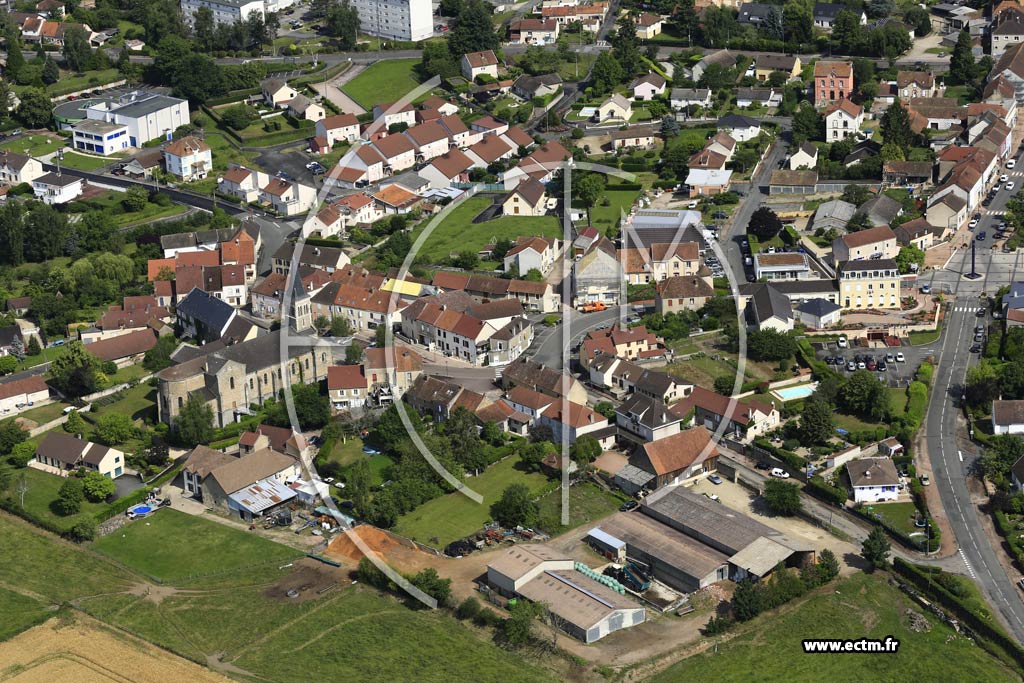 Photo arienne de Saint-Vallier
