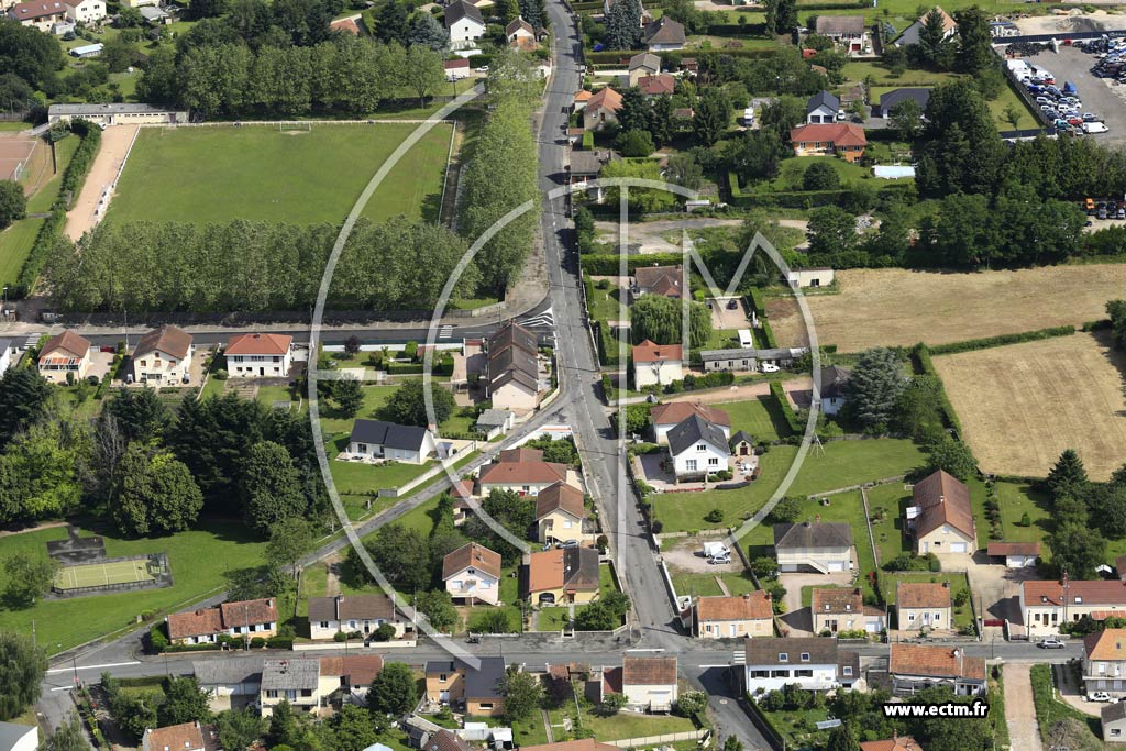 Photo arienne de Saint-Vallier