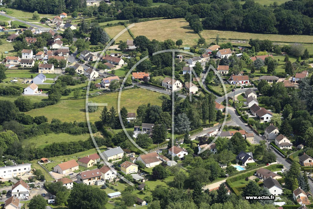 Photo arienne de Saint-Vallier