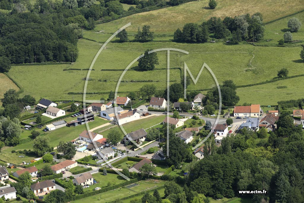 Photo arienne de Saint-Vallier