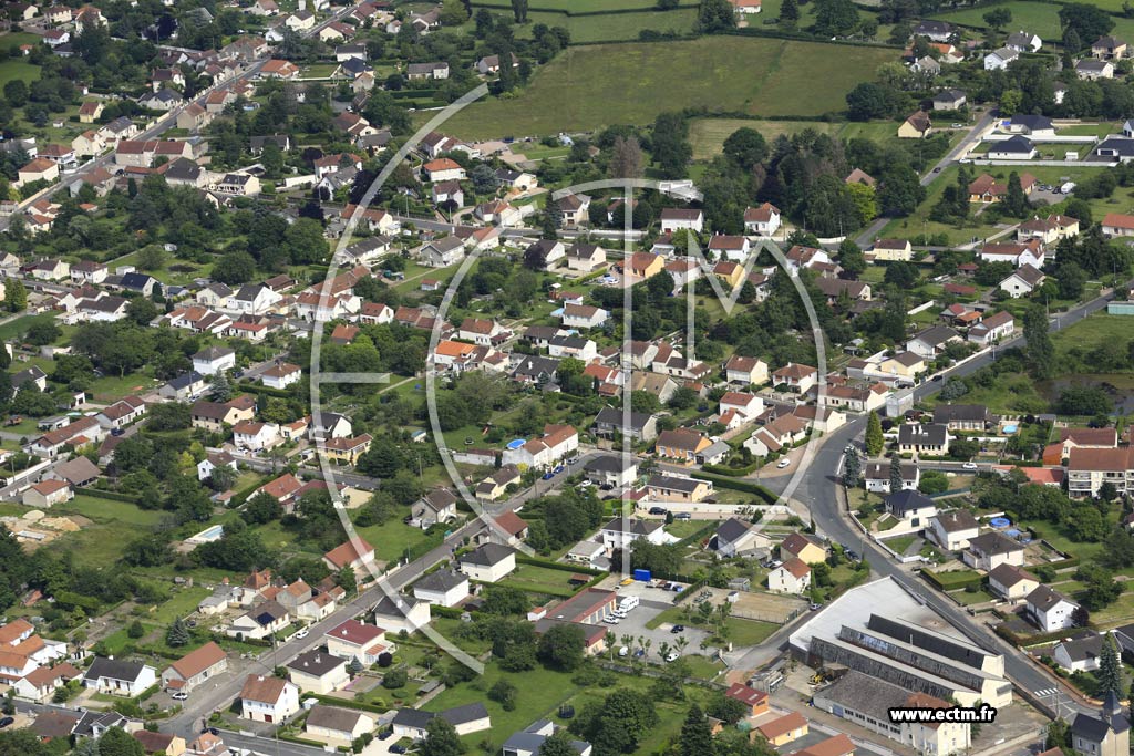 Photo arienne de Saint-Vallier (Champ de l'tang)