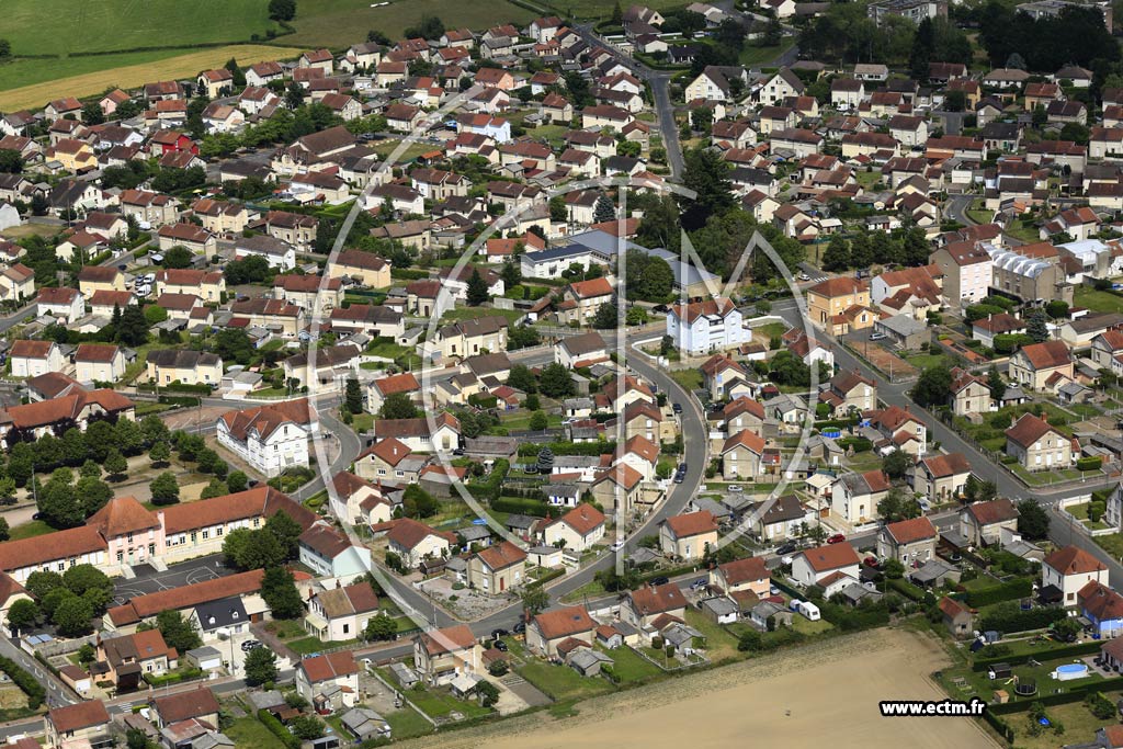 Photo arienne de Saint-Vallier (Cit des Gautherets)