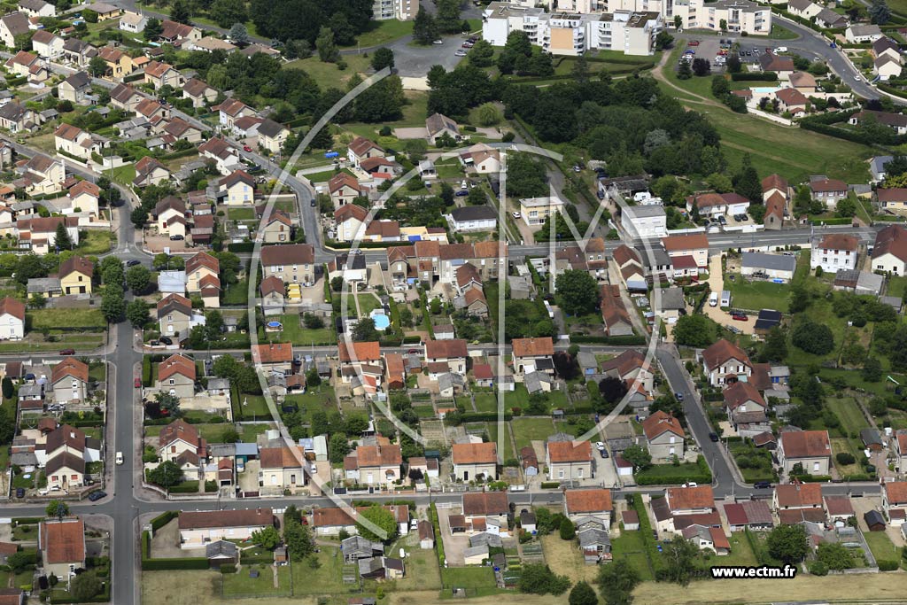 Photo arienne de Saint-Vallier (Cit des Gautherets)