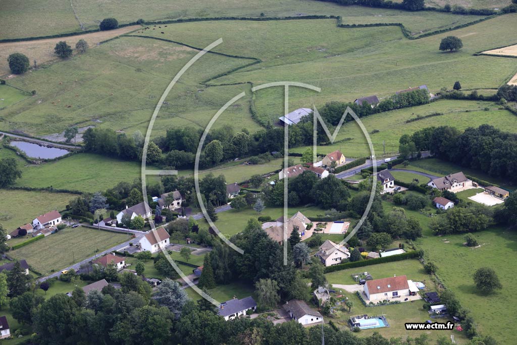 Photo arienne de Saint-Vallier (La Croix Racot)