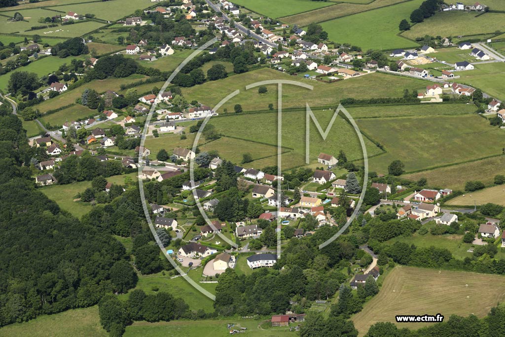 Photo arienne de Saint-Vallier (La Garenne)