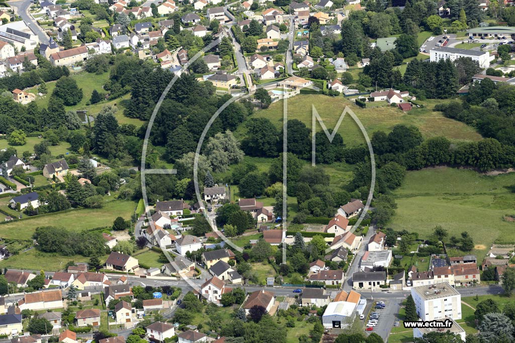 Photo arienne de Saint-Vallier (La Place Pageot)