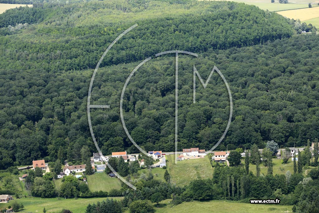 Photo arienne de Saint-Vallier (La Sabotire)