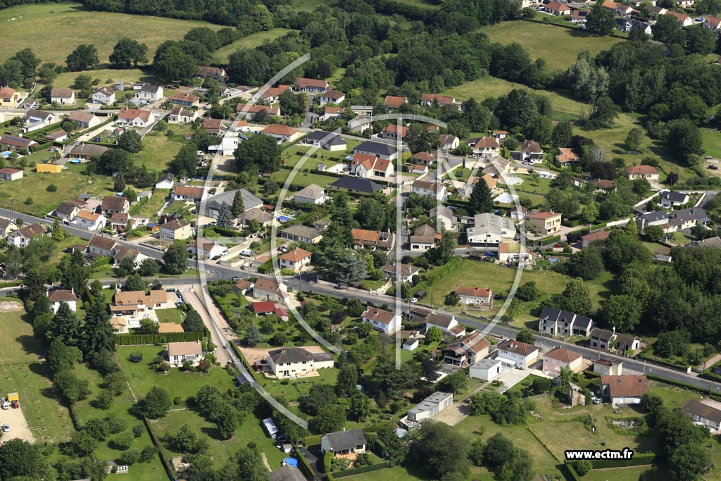 Photo arienne de Saint-Vallier (La Verne)