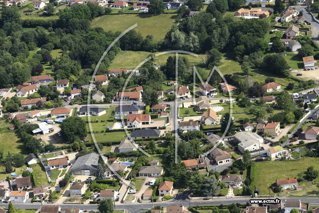 Photo arienne de Saint-Vallier (La Verne)