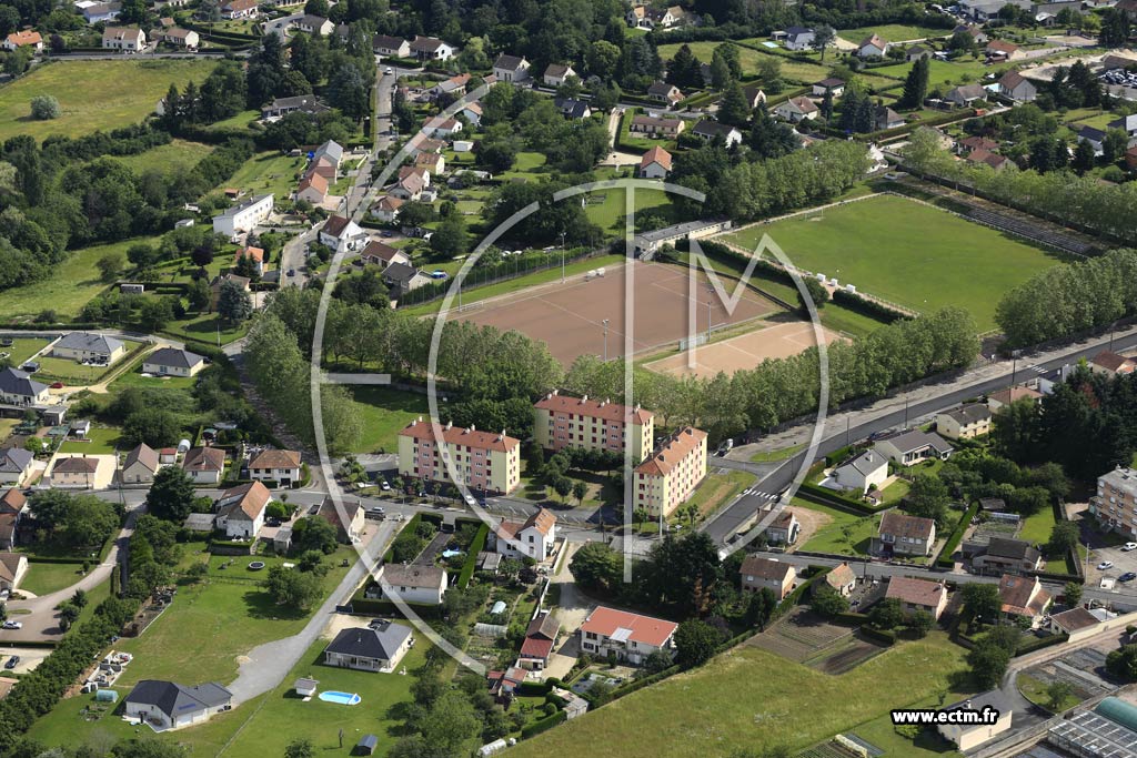 Photo arienne de Saint-Vallier (La Verne)
