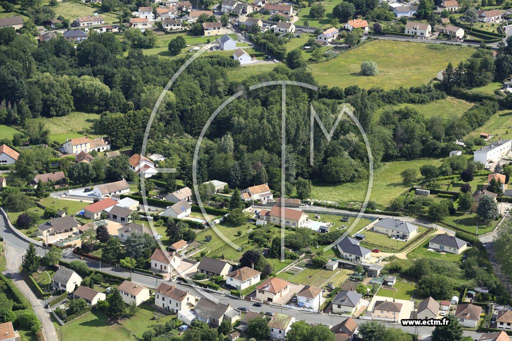 Photo arienne de Saint-Vallier (La Verne)