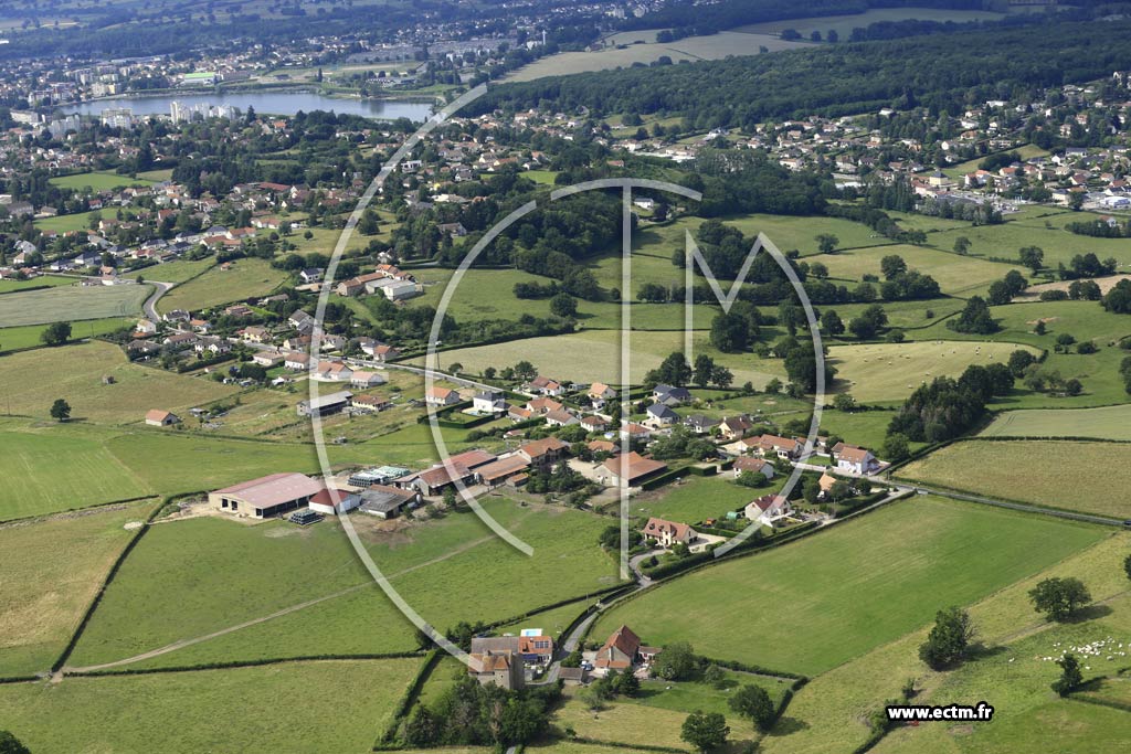 Photo arienne de Saint-Vallier (Les Brosses)
