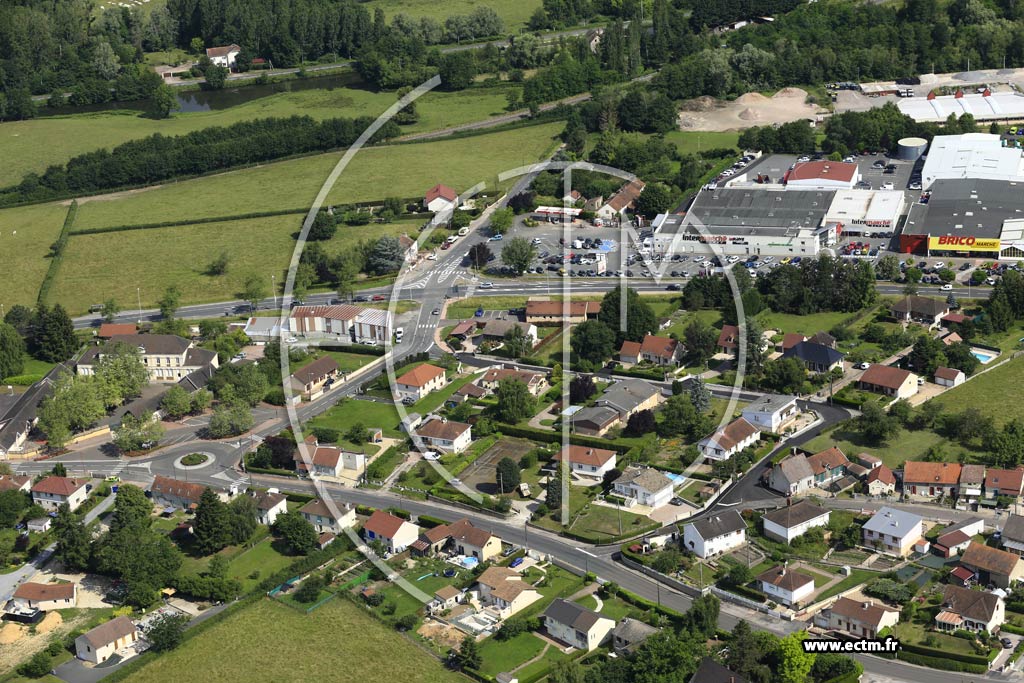 Photo arienne de Saint-Vallier (Les Goujons)