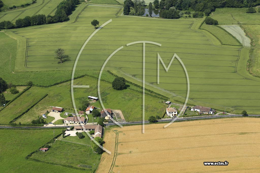 Photo arienne de Saint-Vallier (Les Mazilles)