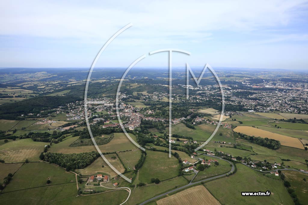 Photo arienne de Montcenis