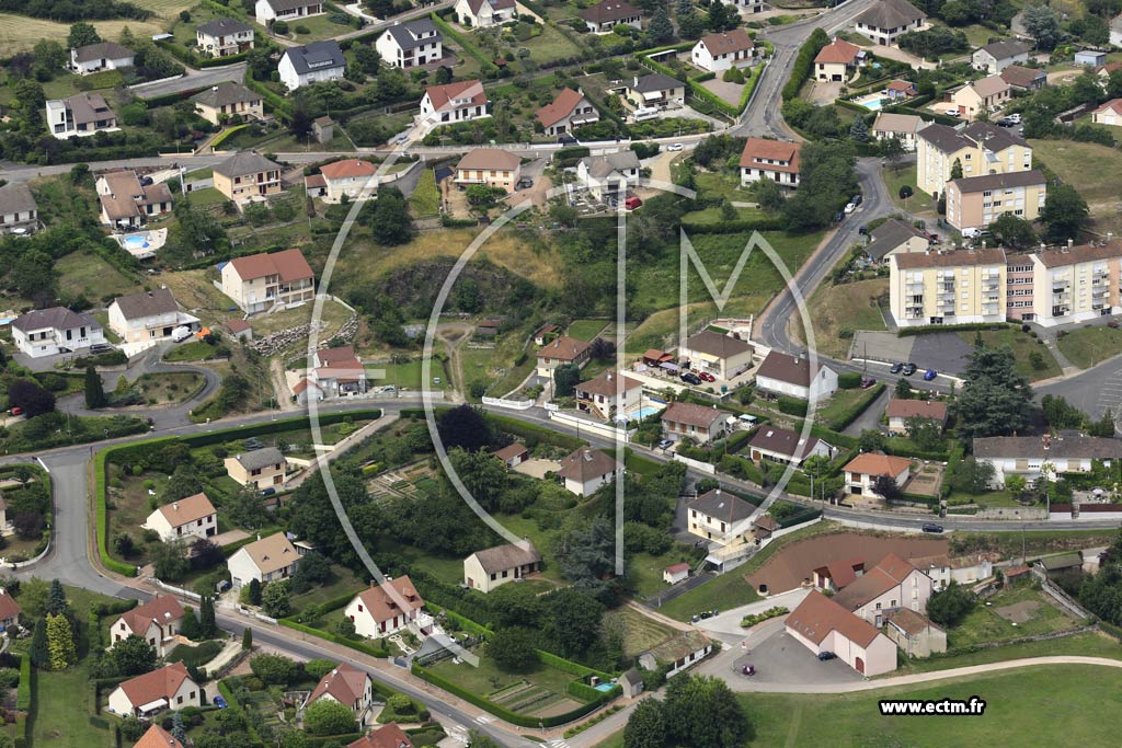 Photo arienne de Montcenis (La Croix de Mission)