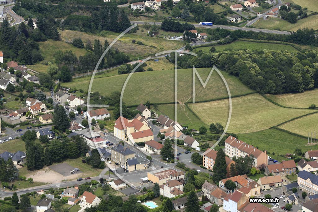 Photo arienne de Montcenis (La Croix de Mission)