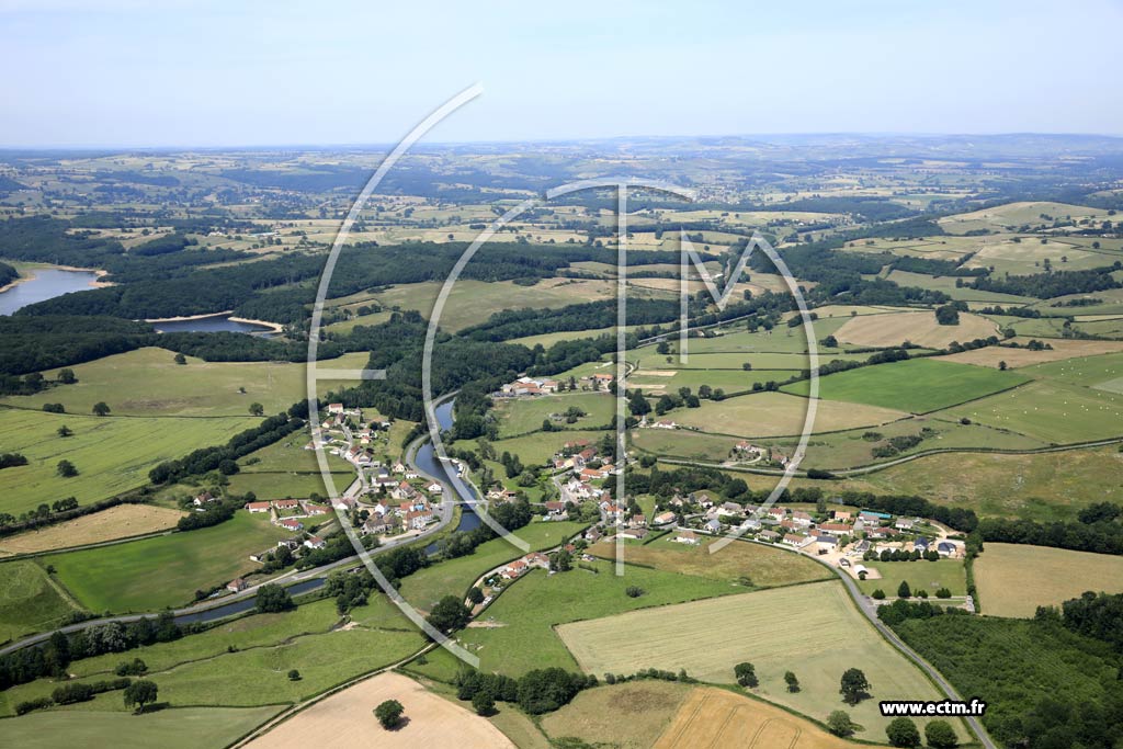 Photo arienne de Saint-Julien-sur-Dheune
