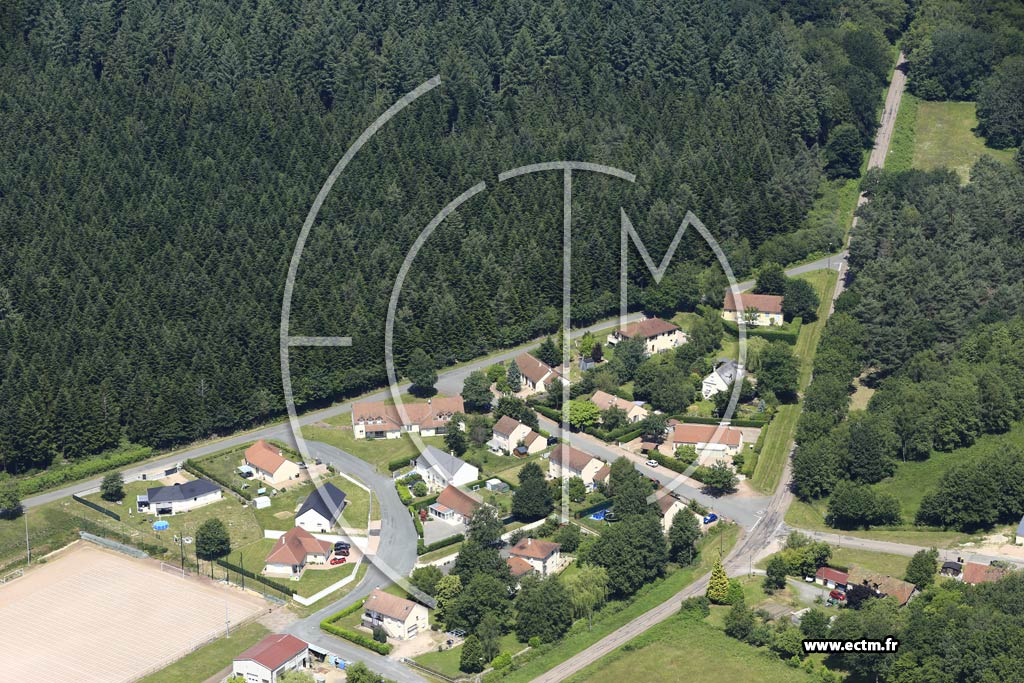 Photo arienne de Saint-Sernin-du-Bois