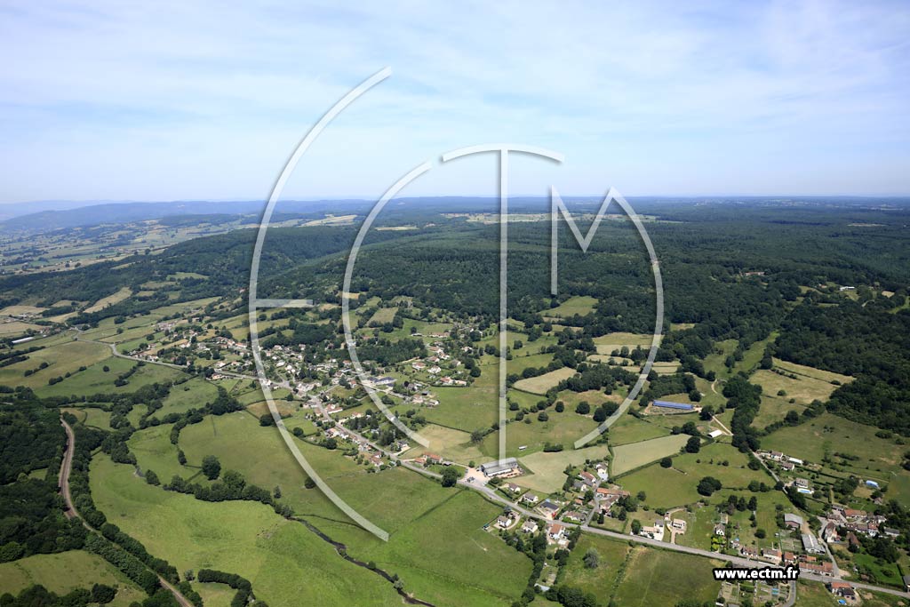 Photo arienne de Saint-Sernin-du-Bois (Les Bonnardots)