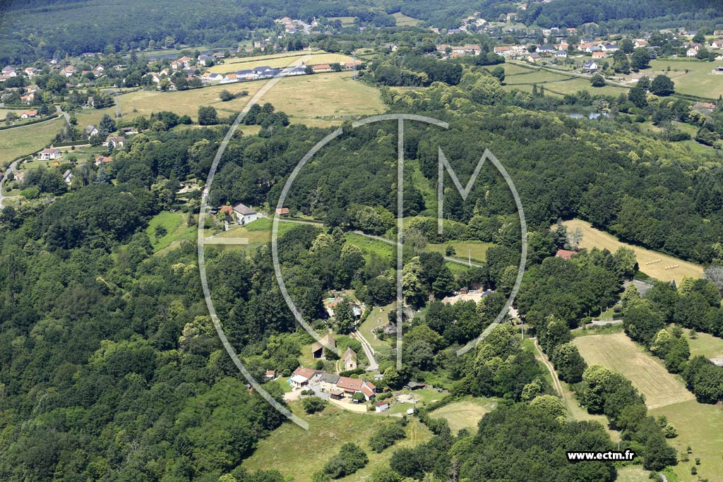Photo arienne de Saint-Sernin-du-Bois (Les Chnes Pents)